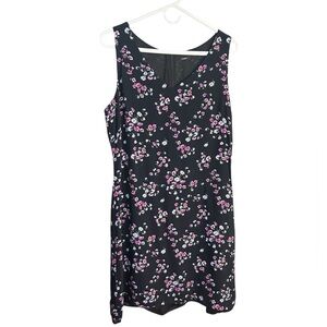 Haggar Black Floral Dress